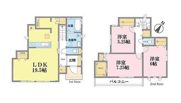 3LDKの魅力的な間取り!LDKはゆったりとした空間で、ご家族との団らん時間が、より一層充実したものになりますね。家族との仲が深まり、自然と笑顔が増えます!