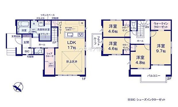4LDKの魅力的な間取り!LDKはゆったりとした空間で、ご家族との団らん時間が、より一層充実したものになりますね家族との仲が深まり、自然と笑顔が増えそうです!
