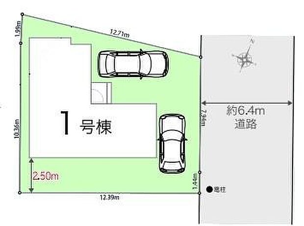 カースペースは2台付き!セカンドカー持ちの方や急な来客時にも安心ですね。