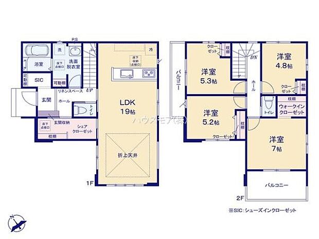 4LDKの魅力的な間取り!LDKはゆったりとした空間で、ご家族との団らん時間が、より一層充実したものになりますね家族との仲が深まり、自然と笑顔が増えそうです!