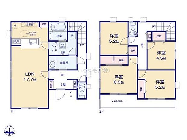4LDKの魅力的な間取り!LDKはゆったりとした空間で、ご家族との団らん時間が、より一層充実したものになりますね家族との仲が深まり、自然と笑顔が増えそうです!