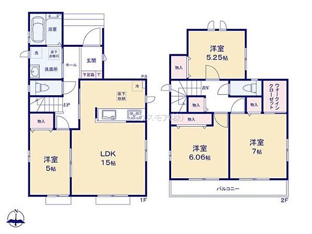4LDKの魅力的な間取り!LDKはゆったりとした空間で、ご家族との団らん時間が、より一層充実したものになりますね家族との仲が深まり、自然と笑顔が増えそうです!