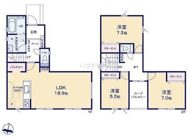 3LDKの魅力的な間取り!LDKはゆったりとした空間で、ご家族との団らん時間が、より一層充実したものになりますね。家族との仲が深まり、自然と笑顔が増えます!【現地販売会開催中】