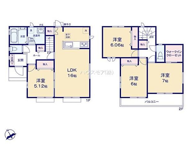 4LDKの魅力的な間取り!LDKはゆったりとした空間で、ご家族との団らん時間が、より一層充実したものになりますね。家族との仲が深まり、自然と笑顔が増えます!