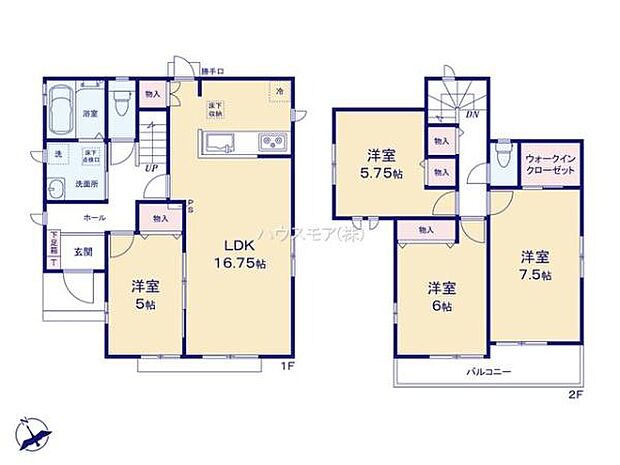 4LDKの魅力的な間取り!LDKはゆったりとした空間で、ご家族との団らん時間が、より一層充実したものになりますね。家族との仲が深まり、自然と笑顔が増えます!