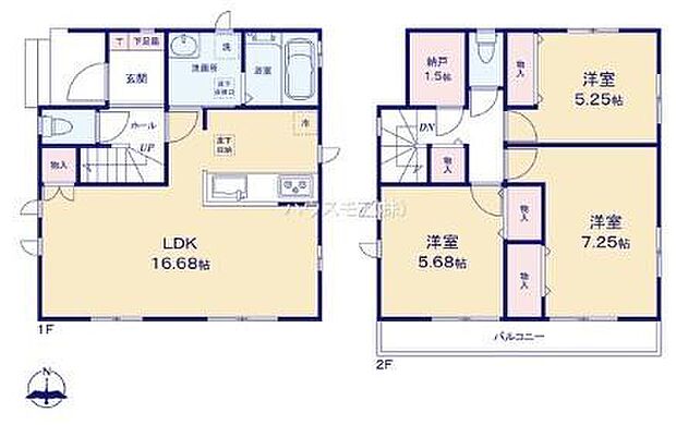 3SLDKの魅力的な間取り！LDKはゆったりとした空間で、ご家族との団らん時間が、より一層充実したものになりますね。家族との仲が深まり、自然と笑顔が増えます！