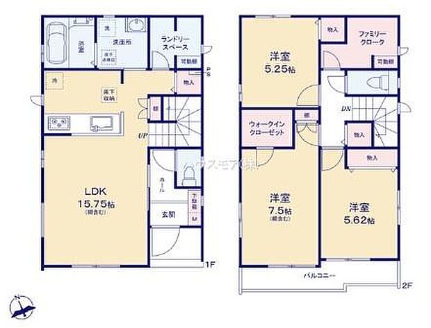 3LDKの魅力的な間取り!LDKはゆったりとした空間で、ご家族との団らん時間が、より一層充実したものになりますね。家族との仲が深まり、自然と笑顔が増えます!