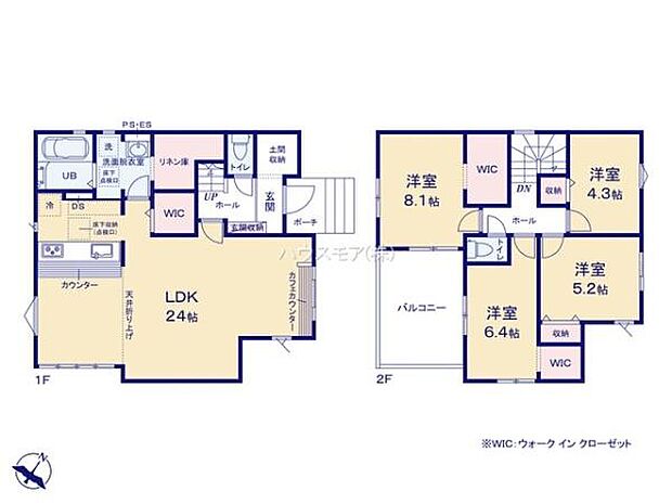 4LDKの魅力的な間取り！LDKはゆったりとした空間で、ご家族との団らん時間が、より一層充実したものになりますね家族との仲が深まり、自然と笑顔が増えそうです！