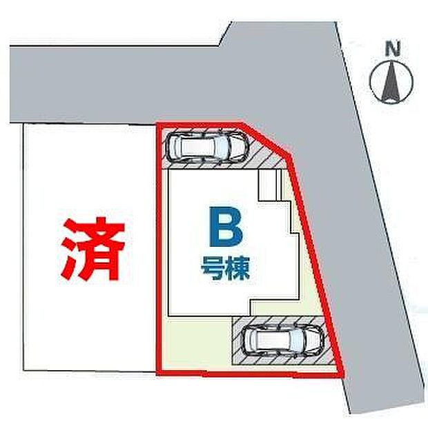 カースペース2台付きでマイカーをお持ちのご家庭でも安心。物件探しのご条件・ご要望・ご質問など、何なりと弊社スタッフまでお申し付けください!