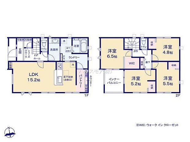 4LDKの魅力的な間取り!LDKはゆったりとした空間で、ご家族との団らん時間が、より一層充実したものになりますね家族との仲が深まり、自然と笑顔が増えそうです!