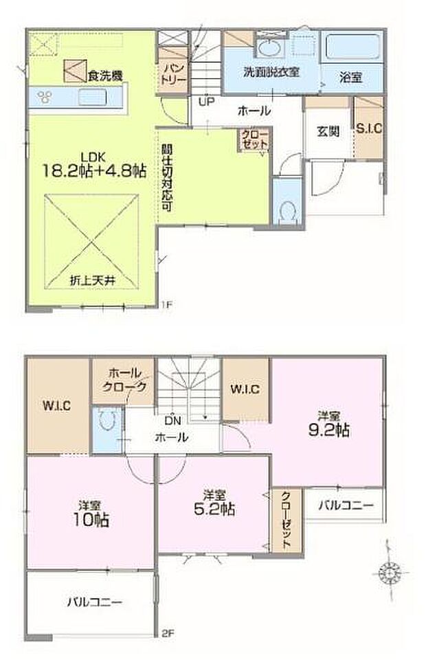 3LDKの魅力的な間取り!LDKはゆったりとした空間で、ご家族との団らん時間が、より一層充実したものになりますね。家族との仲が深まり、自然と笑顔が増えます!