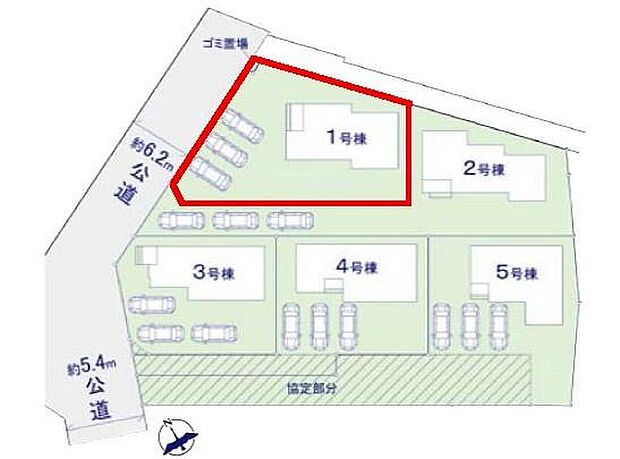 カースペースは3台分を確保しております。セカンドカーをお持ちのご家庭はもちろん、来客時にもゆとりをもってご利用いただける安心の仕様です。