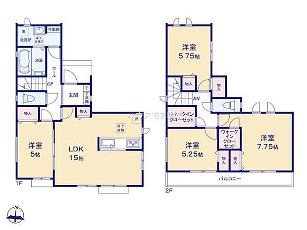 4LDKの魅力的な間取り!LDKはゆったりとした空間で、ご家族との団らん時間が、より一層充実したものになりますね家族との仲が深まり、自然と笑顔が増えそうです!