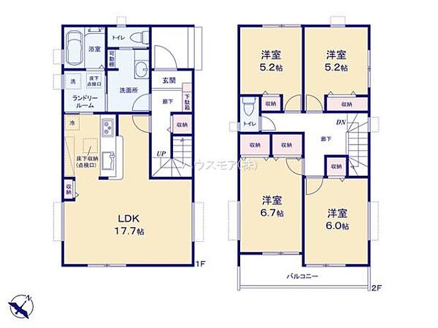 4LDKの魅力的な間取り!LDKはゆったりとした空間で、ご家族との団らん時間が、より一層充実したものになりますね家族との仲が深まり、自然と笑顔が増えそうです!