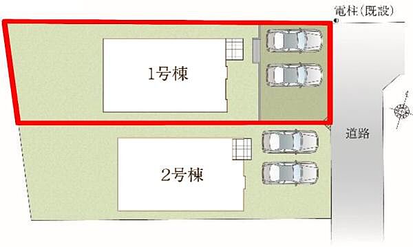 カースペースは2台付き！セカンドカー持ちの方や急な来客時にも安心ですね。物件探しのご条件・ご要望などありましたら、何なりとスタッフまでお申し付けください！