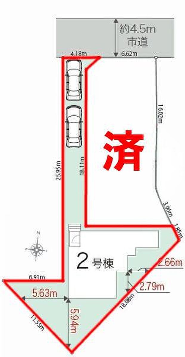 カースペース2台付きでマイカーをお持ちのご家庭でも安心。物件探しのご条件・ご要望・ご質問など、何なりと弊社スタッフまでお申し付けください!