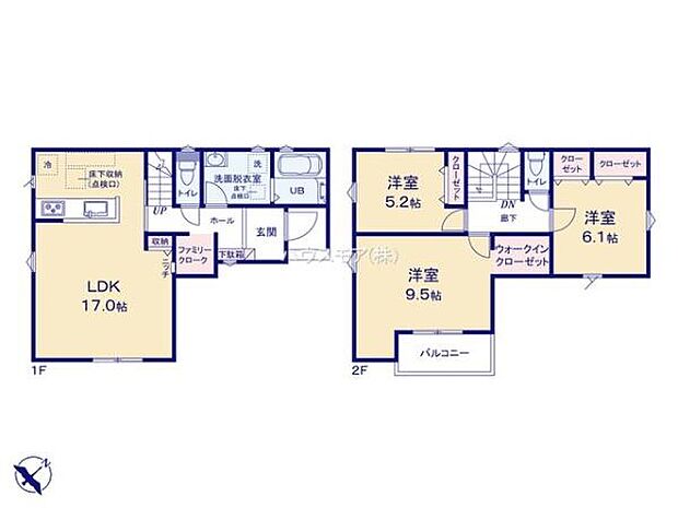 3LDKの魅力的な間取り!LDKはゆったりとした空間で、ご家族との団らん時間が、より一層充実したものになりますね。家族との仲が深まり、自然と笑顔が増えます!【現地販売会開催中】