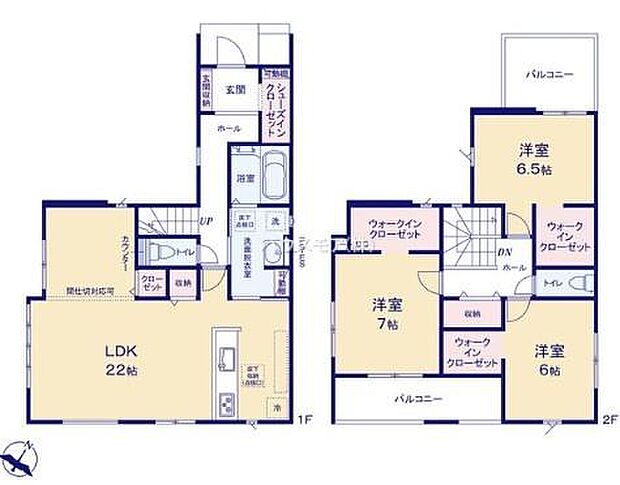 3(4)LDKの魅力的な間取り!LDKはゆったりとした空間で、ご家族との団らん時間が、より一層充実したものになりますね。家族との仲が深まり、自然と笑顔が増えます!