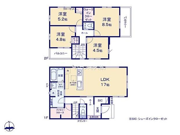 4LDKの魅力的な間取り!LDKはゆったりとした空間で、ご家族との団らん時間が、より一層充実したものになりますね家族との仲が深まり、自然と笑顔が増えそうです!