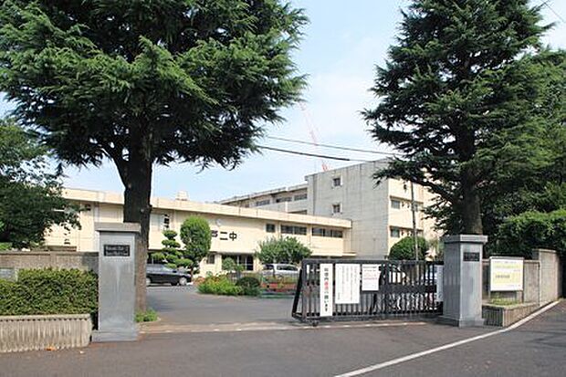 松戸市立第二中学校まで960m