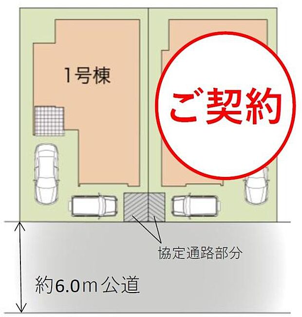 カースペースは2台付き!セカンドカー持ちの方や急な来客時にも安心ですね。