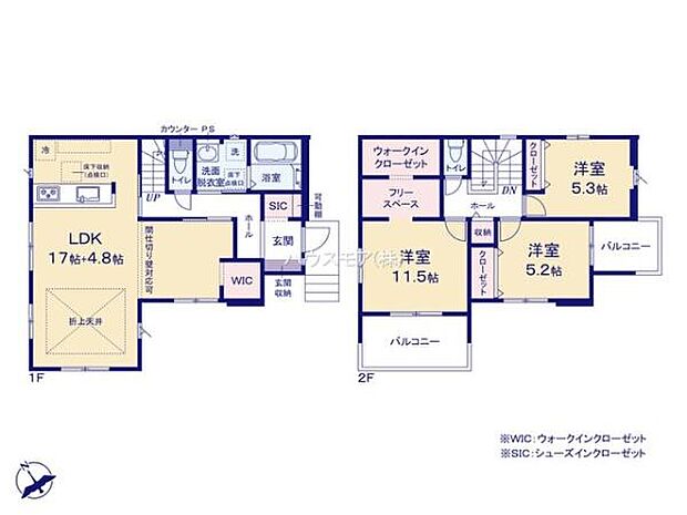 3(4)LDKの魅力的な間取り!LDKはゆったりとした空間で、ご家族との団らん時間が、より一層充実したものになりますね家族との仲が深まり、自然と笑顔が増えそうです!