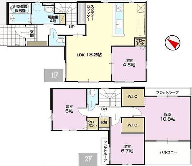 4LDKの魅力的な間取り!LDKはゆったりとした空間で、ご家族との団らん時間が、より一層充実したものになりますね家族との仲が深まり、自然と笑顔が増えそうです!