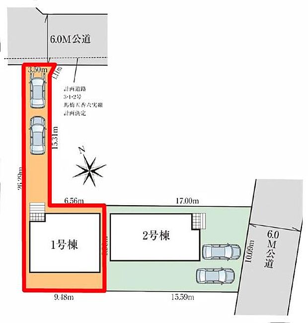 カースペース2台付きでマイカーをお持ちのご家庭でも安心。物件探しのご条件・ご要望・ご質問など、何なりと弊社スタッフまでお申し付けください!