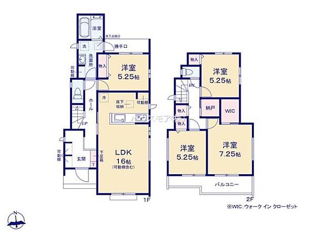 4LDKの魅力的な間取り!LDKはゆったりとした空間で、ご家族との団らん時間が、より一層充実したものになりますね家族との仲が深まり、自然と笑顔が増えそうです!