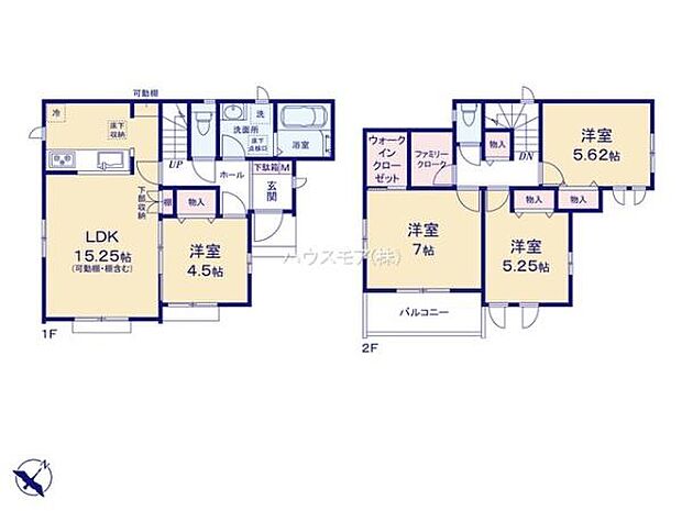 4LDKの魅力的な間取り!LDKはゆったりとした空間で、ご家族との団らん時間が、より一層充実したものになりますね家族との仲が深まり、自然と笑顔が増えそうです!