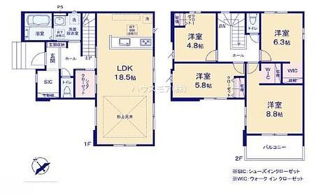4LDKの魅力的な間取り!LDKはゆったりとした空間で、ご家族との団らん時間が、より一層充実したものになりますね家族との仲が深まり、自然と笑顔が増えそうです!