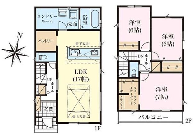 3LDKの魅力的な間取り!LDKはゆったりとした空間で、ご家族との団らん時間が、より一層充実したものになりますね。家族との仲が深まり、自然と笑顔が増えます!