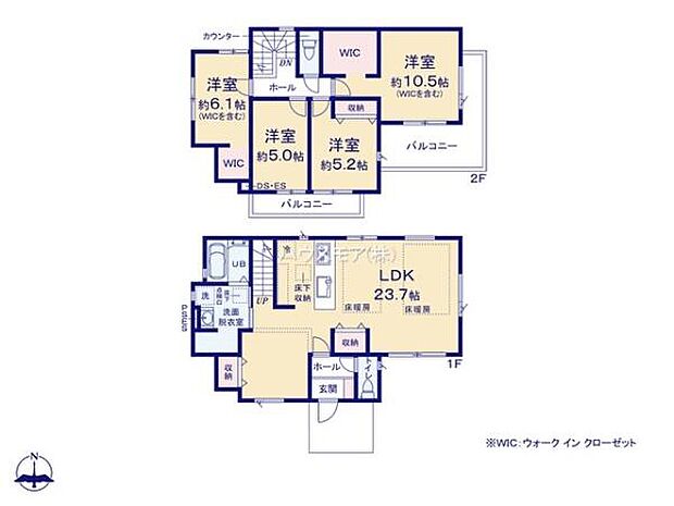 4LDKの魅力的な間取り!LDKはゆったりとした空間で、ご家族との団らん時間が、より一層充実したものになりますね!家族との仲が深まり、自然と笑顔が増えそうです!
