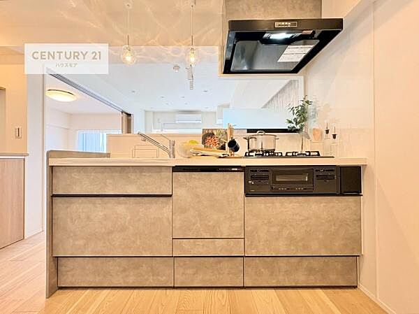 大人気の対面式システムキッチンを採用しています！ご家族のコミュニケーションが自然と増える設計です。お子様にも目が届くので嬉しいですね。収納力もあります！