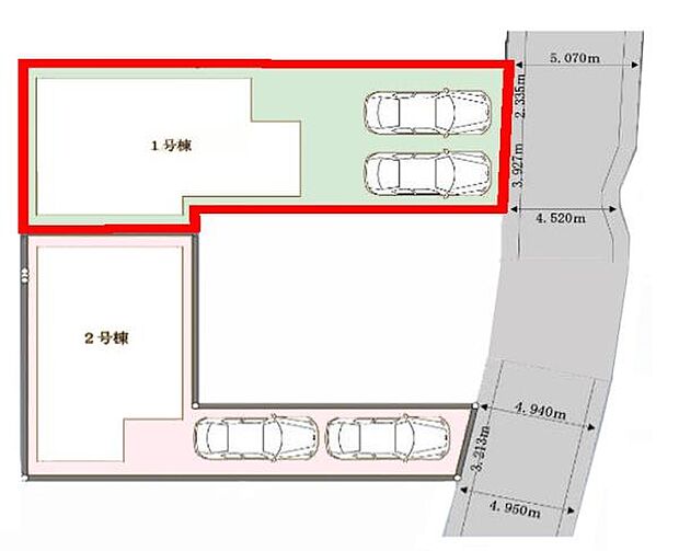 カースペースは2台付き!セカンドカー持ちの方や急な来客時にも安心ですね。物件探しのご条件・ご要望などありましたら、何なりとスタッフまでお申し付けください!