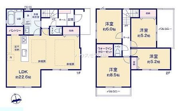 4LDKの魅力的な間取り!LDKはゆったりとした空間で、ご家族との団らん時間が、より一層充実したものになりますね家族との仲が深まり、自然と笑顔が増えそうです!