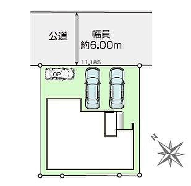カースペースは2台付き!セカンドカー持ちの方や急な来客時にも安心ですね。物件探しのご条件・ご要望などありましたら、何なりとスタッフまでお申し付けください!