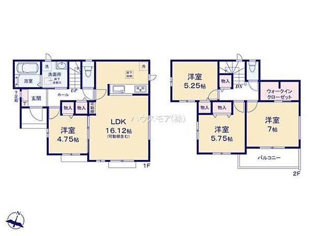 4LDKの魅力的な間取り!LDKはゆったりとした空間で、ご家族との団らん時間が、より一層充実したものになりますね家族との仲が深まり、自然と笑顔が増えそうです!