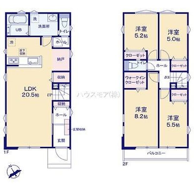 4LDKの魅力的な間取り!LDKはゆったりとした空間で、ご家族との団らん時間が、より一層充実したものになりますね家族との仲が深まり、自然と笑顔が増えそうです!