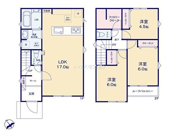 3LDKの魅力的な間取り！LDKはゆったりとした空間で、ご家族との団らん時間が、より一層充実したものになりますね。家族との仲が深まり、自然と笑顔が増えます！