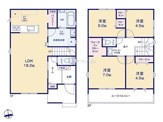 4LDKの魅力的な間取り!LDKはゆったりとした空間で、ご家族との団らん時間が、より一層充実したものになりますね家族との仲が深まり、自然と笑顔が増えそうです!