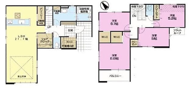 4LDKの魅力的な間取り!LDKはゆったりとした空間で、ご家族との団らん時間が、より一層充実したものになりますね家族との仲が深まり、自然と笑顔が増えそうです!