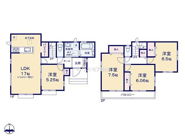 4LDKの魅力的な間取り！LDKはゆったりとした空間で、ご家族との団らん時間が、より一層充実したものになりますね家族との仲が深まり、自然と笑顔が増えそうです！