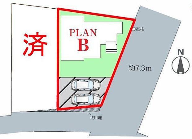 カースペースは2台付き！セカンドカー持ちの方や急な来客時にも安心ですね。物件探しのご条件・ご要望などありましたら、何なりとスタッフまでお申し付けください！