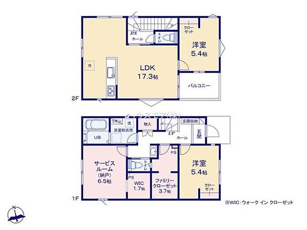2SLDKの魅力的な間取り!LDKはゆったりとした空間で、ご家族との団らん時間が、より一層充実したものになりますね家族との仲が深まり、自然と笑顔が増えそうです!
