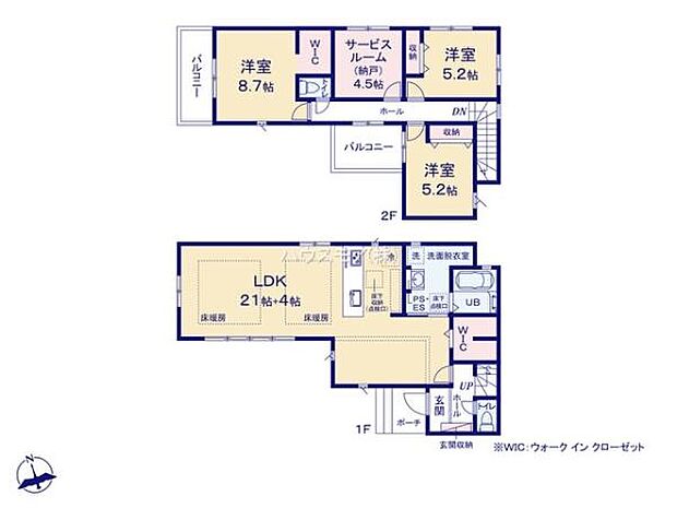 3SLDKの魅力的な間取り！LDKはゆったりとした空間で、ご家族との団らん時間が、より一層充実したものになりますね。家族との仲が深まり、自然と笑顔が増えます！