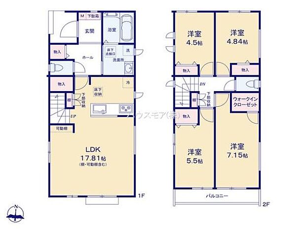 4LDKの魅力的な間取り!LDKはゆったりとした空間で、ご家族との団らん時間が、より一層充実したものになりますね家族との仲が深まり、自然と笑顔が増えそうです!