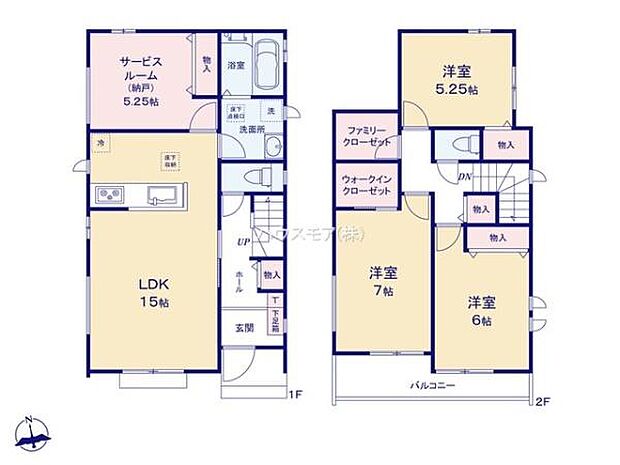 3SLDKの魅力的な間取り!LDKはゆったりとした空間で、ご家族との団らん時間が、より一層充実したものになりますね。家族との仲が深まり、自然と笑顔が増えます!