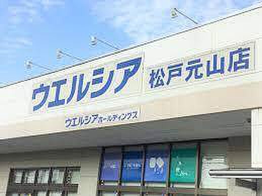 ウエルシア松戸元山店まで150m