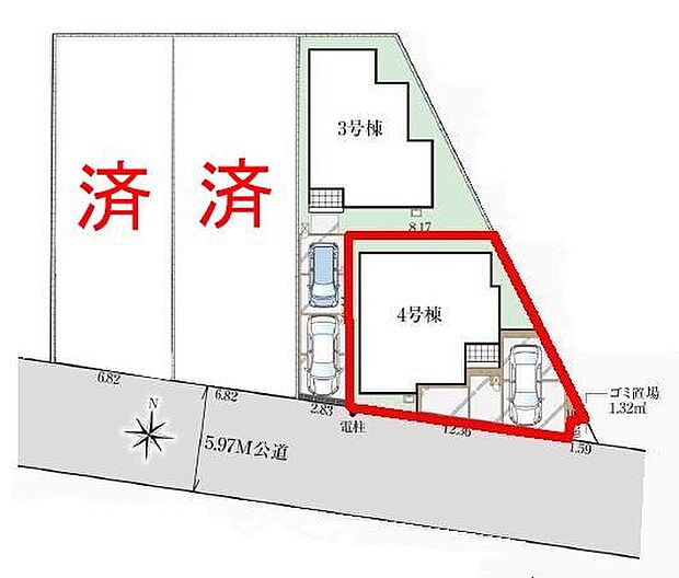 カースペース2台付きでマイカーをお持ちのご家庭でも安心。物件探しのご条件・ご要望・ご質問など、何なりと弊社スタッフまでお申し付けください!